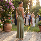 Fiona | Women's One Shoulder Ruched Maxi Dress