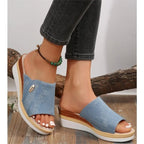 Lena | Women's Woven Wedge Sandal