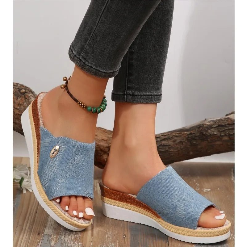 Lena | Women's Woven Wedge Sandal