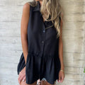 Grace | Women's Sleeveless Peplum Shirt