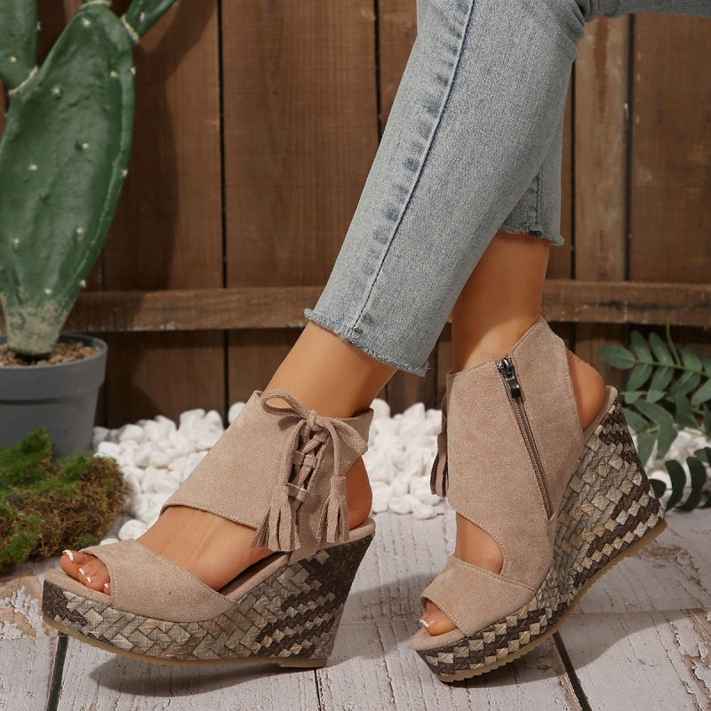 Lucy | Women's Boho Wedge Sandal
