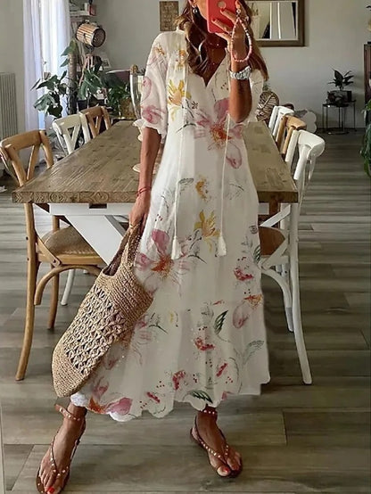 Ruby | Women's Boho Print Maxi Dress