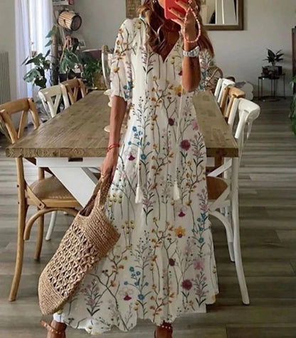 Ruby | Women's Boho Print Maxi Dress