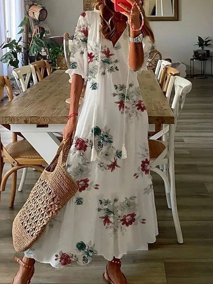 Ruby | Women's Boho Print Maxi Dress